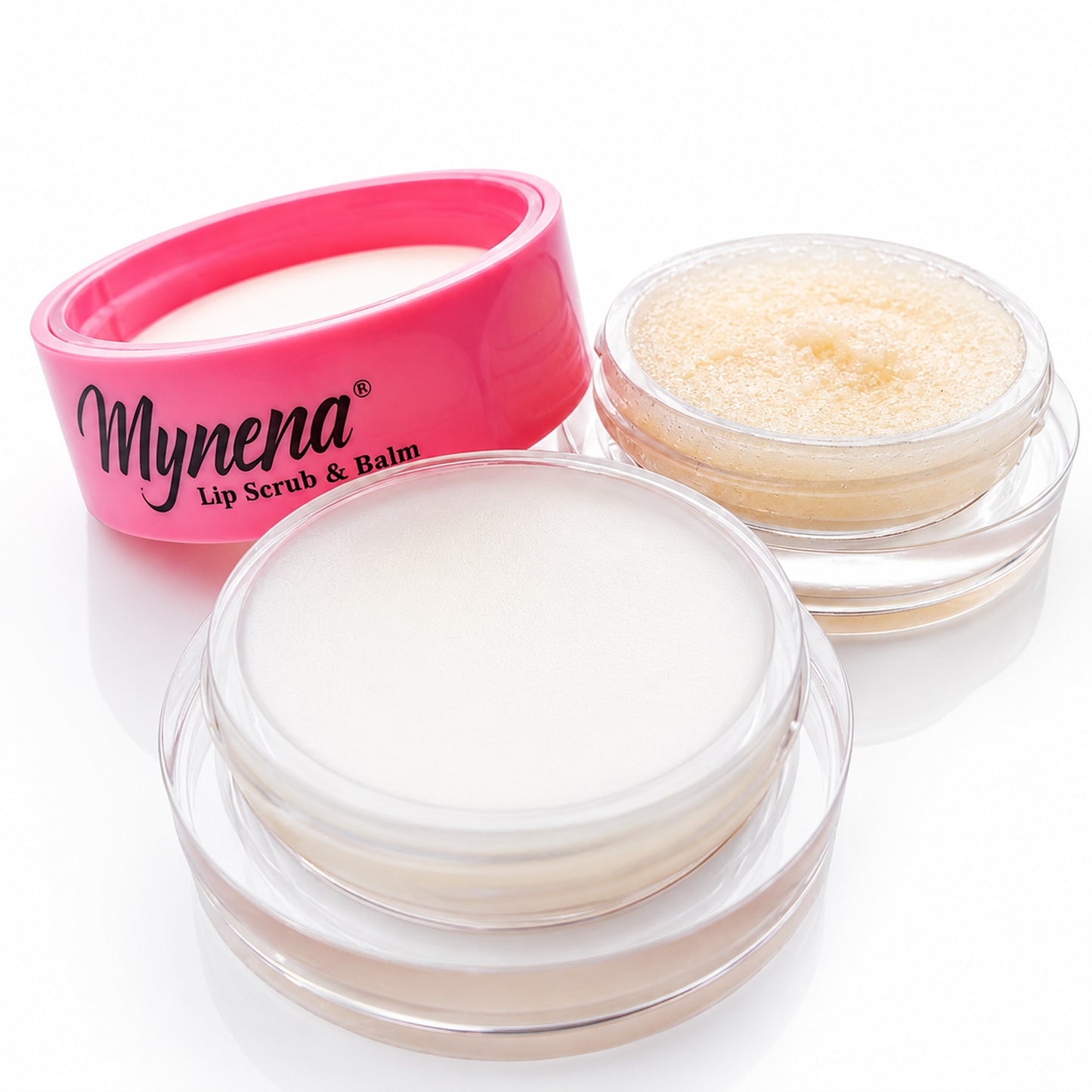 Sugar Lip Scrub & Hydrating Lip Balm Mask Duo for Dry Lips | 2-Step Lip Care Set | Vanilla