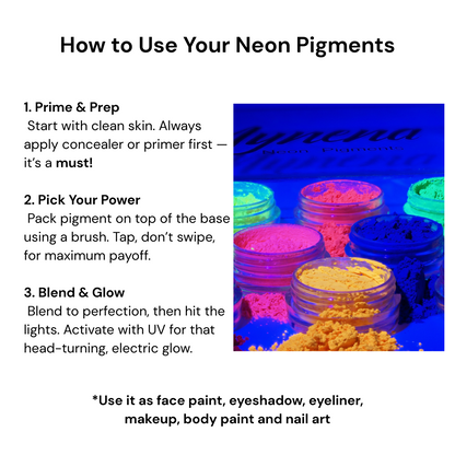 Neon Pigment Powder Kit | 12 Vivid Colors
