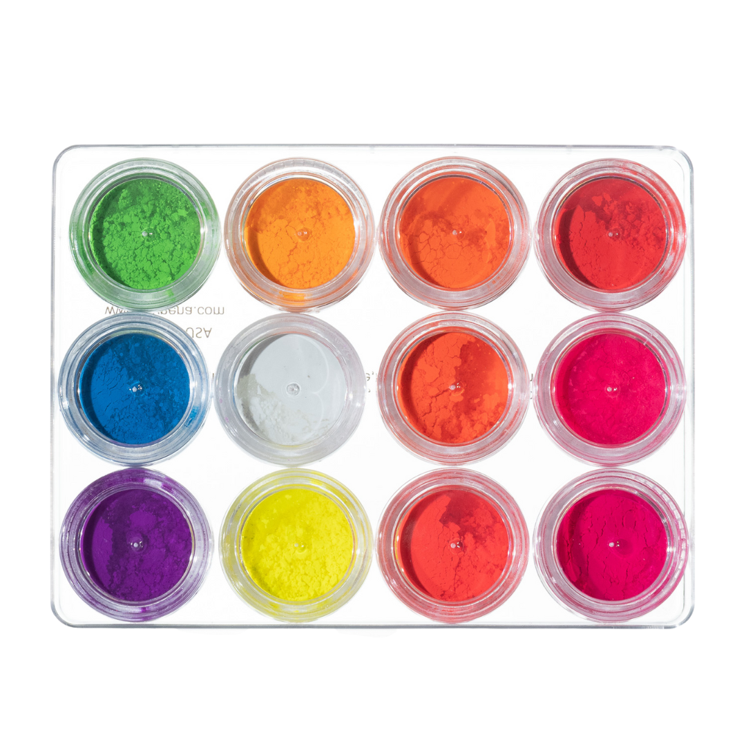 Neon Pigment Powder Kit | 12 Vivid Colors
