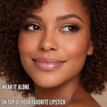 Shimmer Lip Gloss – Multi-Dimensional Glow - Clear Iridescent Shimmer | Aila