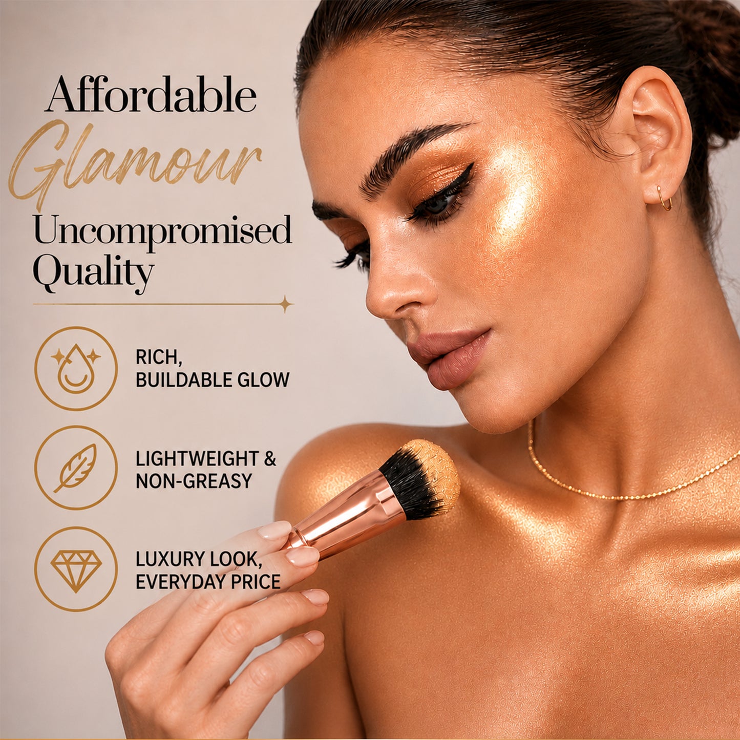 Loose Powder Highlighter – Yellow Gold Glow