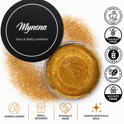 Loose Powder Highlighter – Yellow Gold Glow