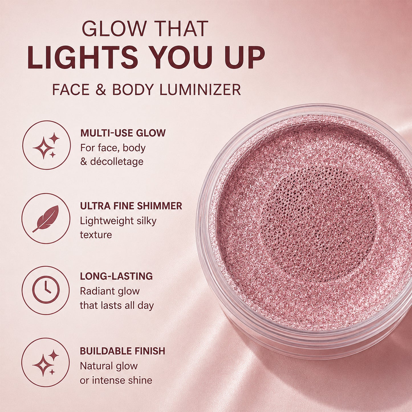 Loose Powder Highlighter – Pink