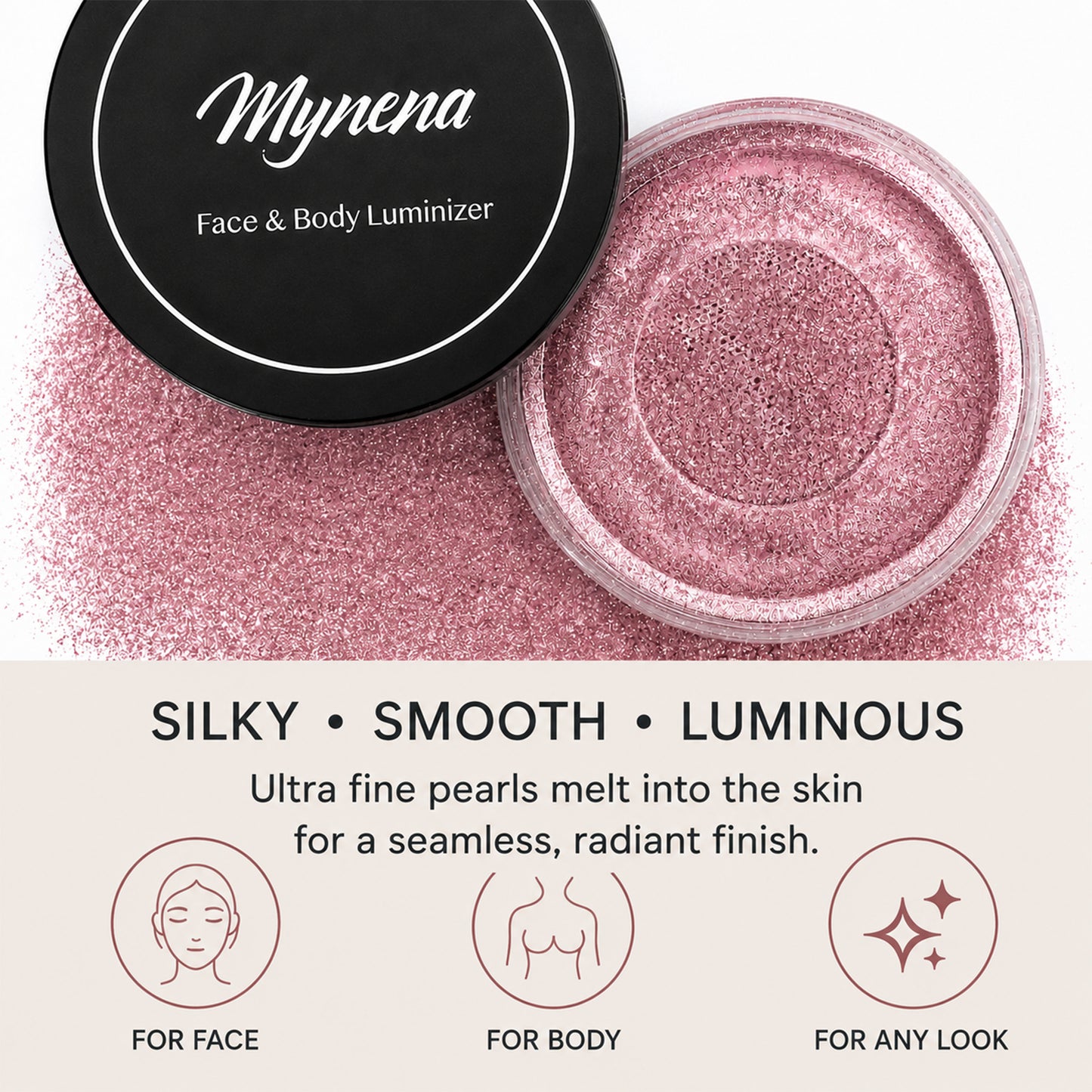 Loose Powder Highlighter – Pink