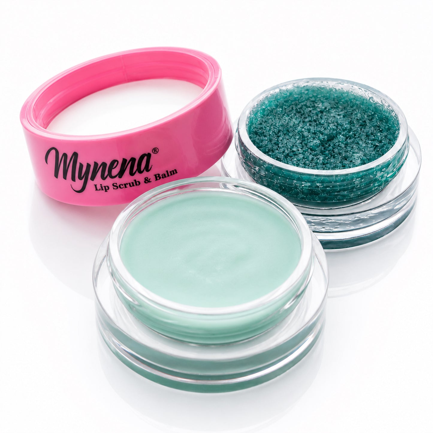 Sugar Lip Scrub & Hydrating Lip Balm Mask Duo for Dry Lips | 2-Step Lip Care Set | Mint
