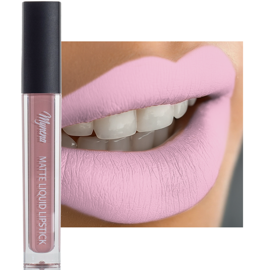 No-Transfer Matte Liquid Lipstick - Soft Pink | Clara