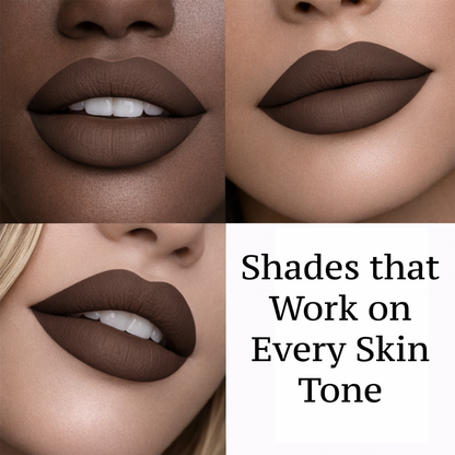 No-Transfer Matte Liquid Lipstick - Warm Brown | Cyndia