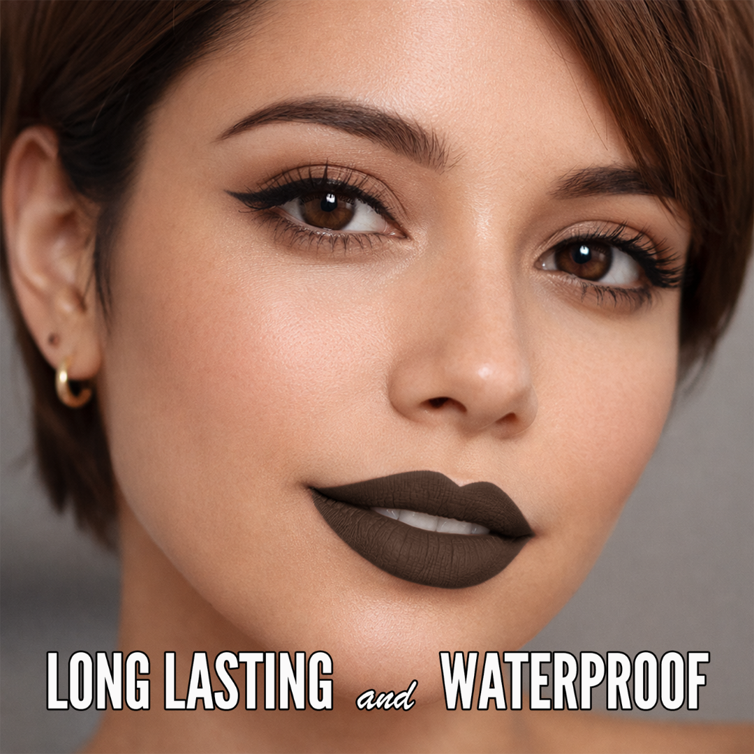 No-Transfer Matte Liquid Lipstick - Warm Brown | Cyndia