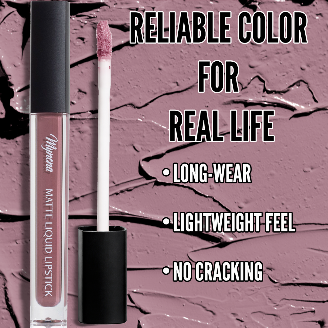 No-Transfer Matte Liquid Lipstick - Mauve | Eve