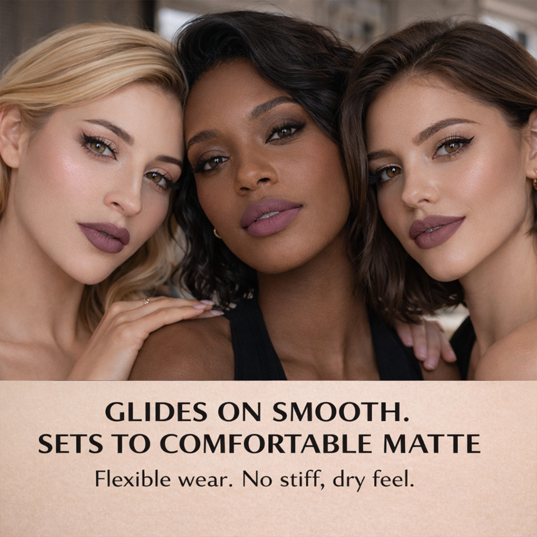 No-Transfer Matte Liquid Lipstick - Mauve | Eve