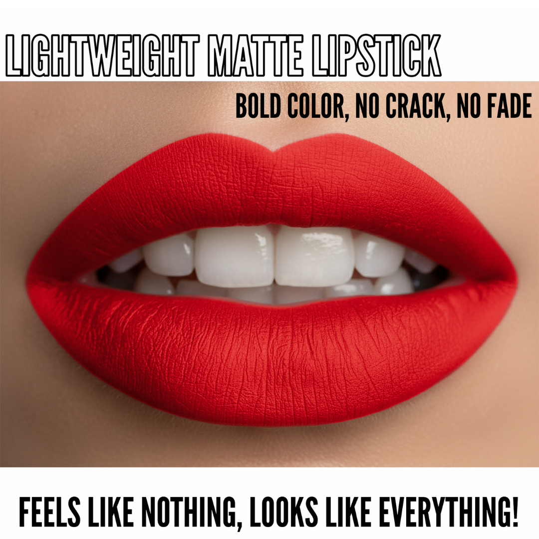 No-Transfer Matte Liquid Lipstick - Warm Red | Glory
