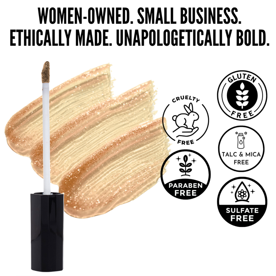 Shimmer Lip Gloss – Multi-Dimensional Glow - Golden Coral Shimmer | Goldie