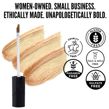 Shimmer Lip Gloss – Multi-Dimensional Glow - Golden Coral Shimmer | Goldie