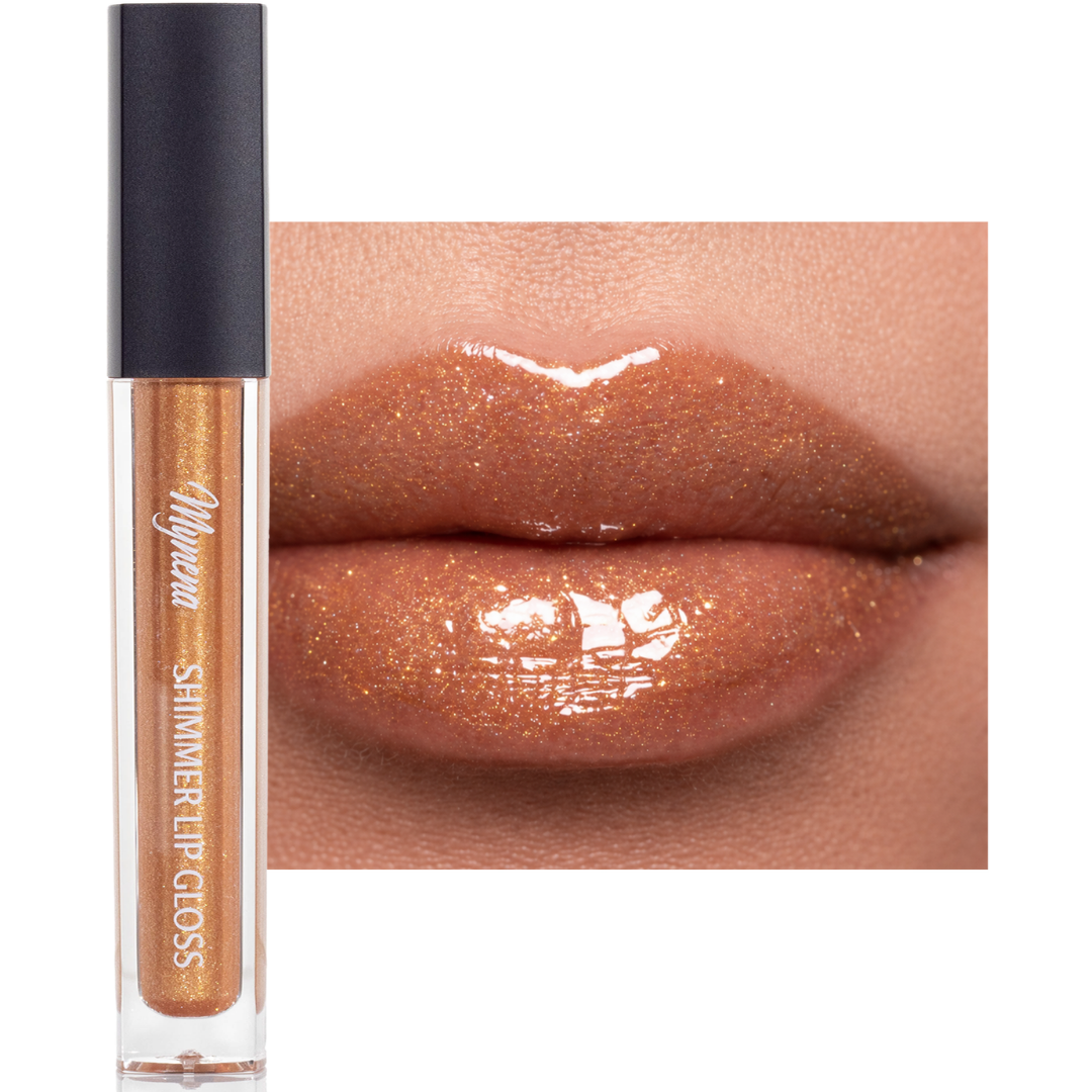 Shimmer Lip Gloss – Multi-Dimensional Glow - Golden Coral Shimmer | Goldie
