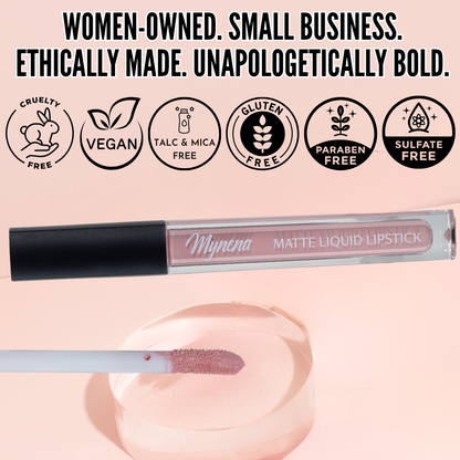 No-Transfer Matte Liquid Lipstick - Soft Blush Pink | Grace