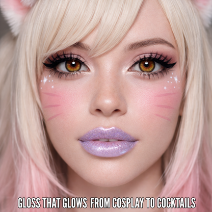 Shimmer Lip Gloss – Multi-Dimensional Glow - Lavender Purple Shimmer | Iriz