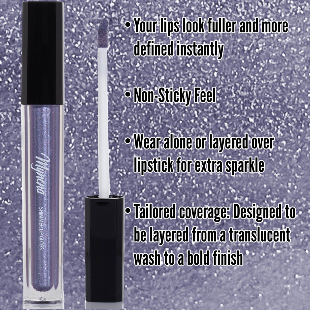 Shimmer Lip Gloss – Multi-Dimensional Glow - Lavender Purple Shimmer | Iriz