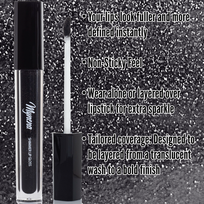 Shimmer Lip Gloss – Multi-Dimensional Glow - Black Diamond Shimmer | Ivony