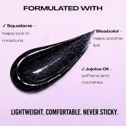 Shimmer Lip Gloss – Multi-Dimensional Glow - Black Diamond Shimmer | Ivony