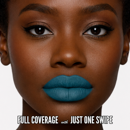 No-Transfer Matte Liquid Lipstick - Muted Teal | Ivy