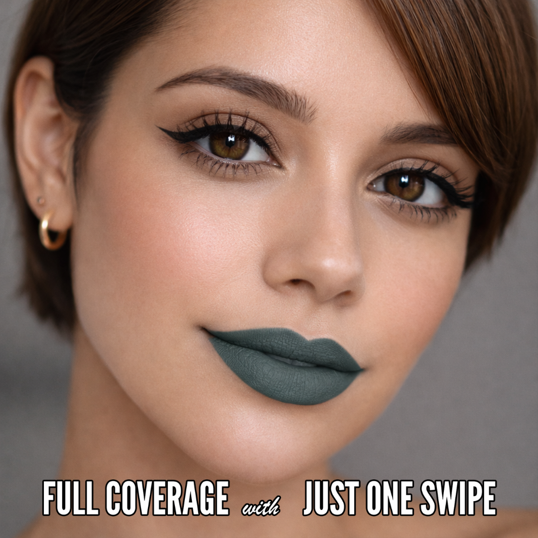 No-Transfer Matte Liquid Lipstick - Muted Sage | Jocelyne