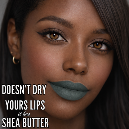 No-Transfer Matte Liquid Lipstick - Muted Sage | Jocelyne