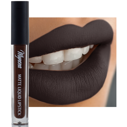 No-Transfer Matte Liquid Lipstick - Deep Espresso | Kiona