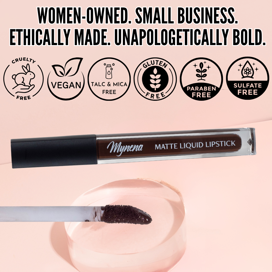 No-Transfer Matte Liquid Lipstick - Deep Espresso | Kiona