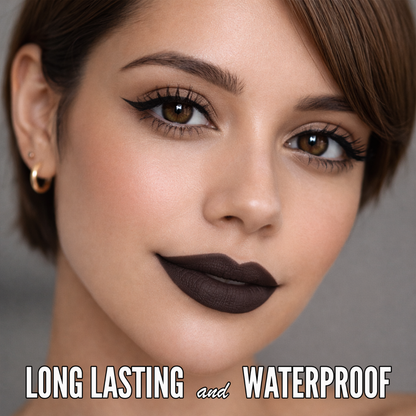 No-Transfer Matte Liquid Lipstick - Deep Espresso | Kiona