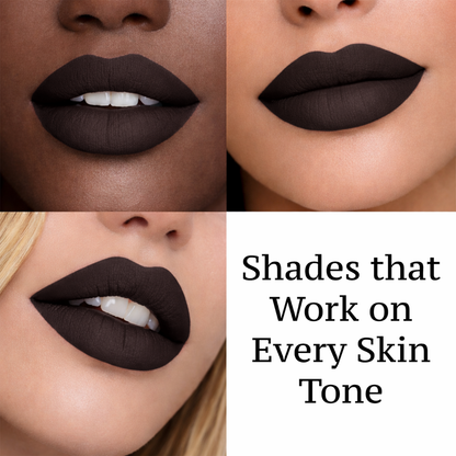 No-Transfer Matte Liquid Lipstick - Deep Espresso | Kiona