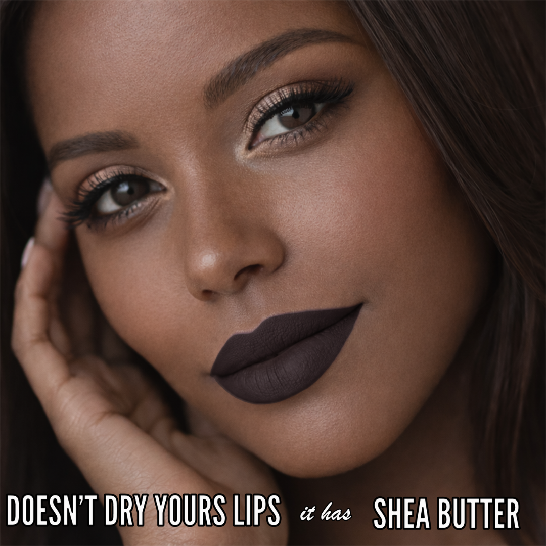 No-Transfer Matte Liquid Lipstick - Deep Espresso | Kiona