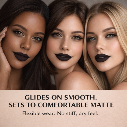 No-Transfer Matte Liquid Lipstick - Deep Espresso | Kiona