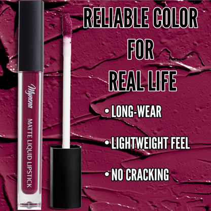 No-Transfer Matte Liquid Lipstick - Berry | Lisy