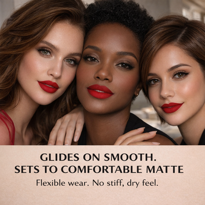 No-Transfer Matte Liquid Lipstick - True Red | Lola