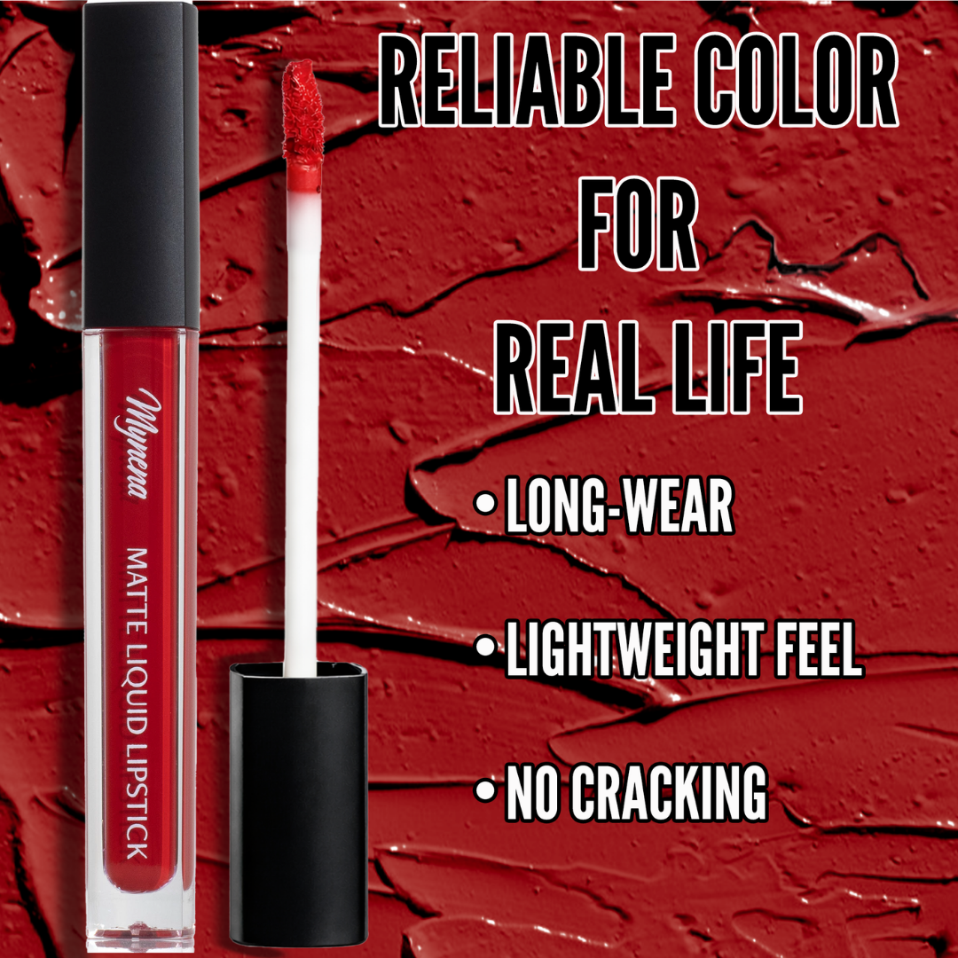 No-Transfer Matte Liquid Lipstick - True Red | Lola
