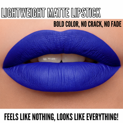 No-Transfer Matte Liquid Lipstick - Electric Blue | Mavi