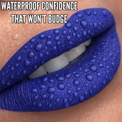 No-Transfer Matte Liquid Lipstick - Electric Blue | Mavi