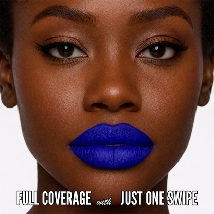 No-Transfer Matte Liquid Lipstick - Electric Blue | Mavi