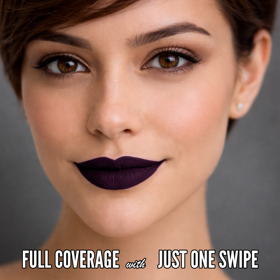 No-Transfer Matte Liquid Lipstick - Deep Plum | Mia