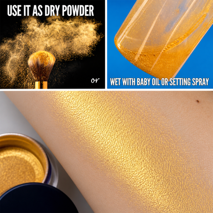 Loose Powder Highlighter – Yellow Gold Glow