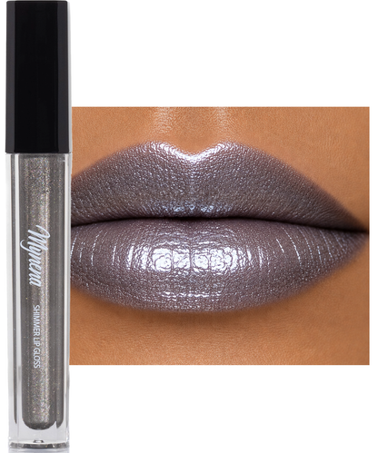 Shimmer Lip Gloss – Multi-Dimensional Glow - Silver Chrome Shimmer | Steel