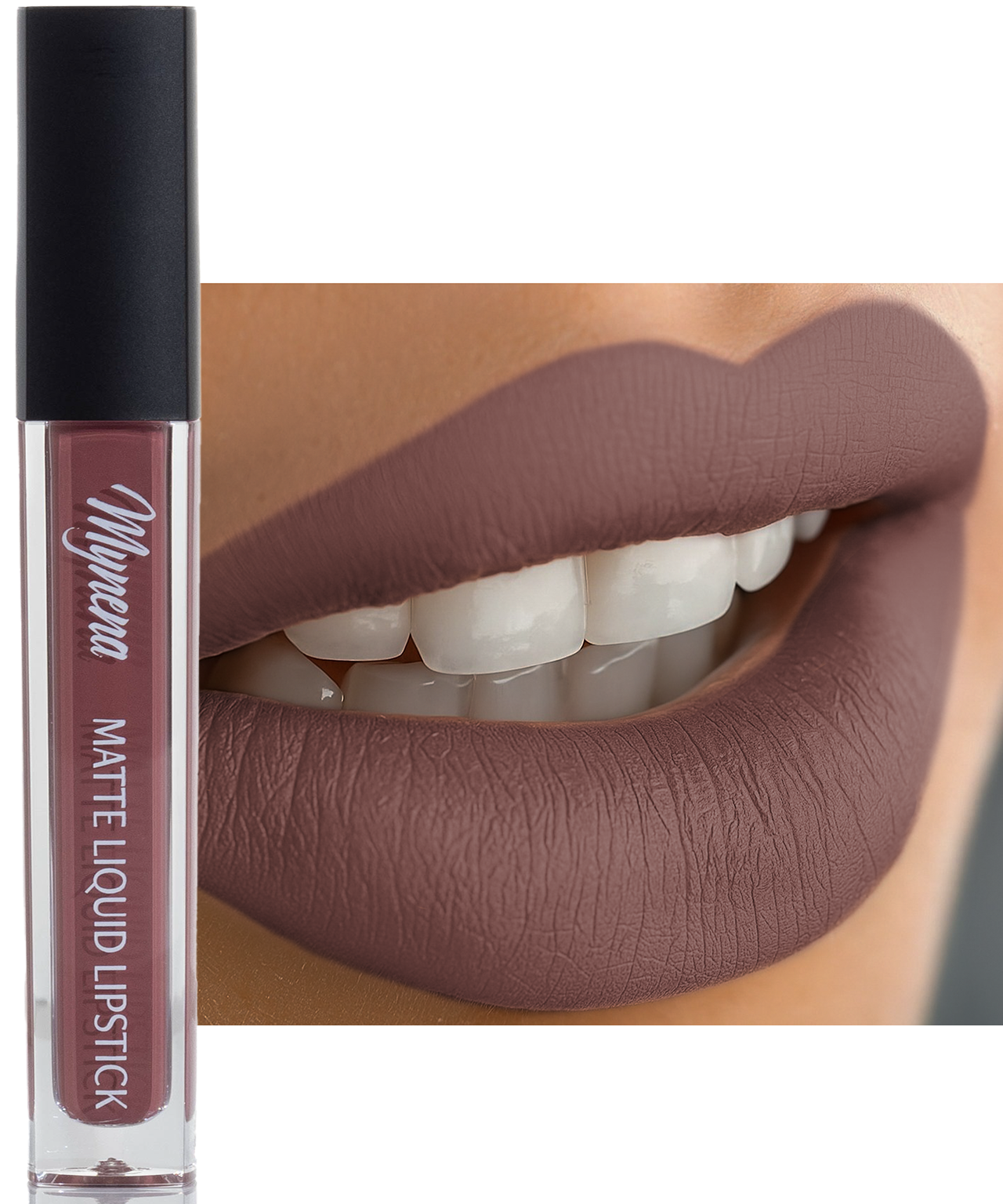 Long-Lasting Matte Liquid Lipstick - Evelyn
