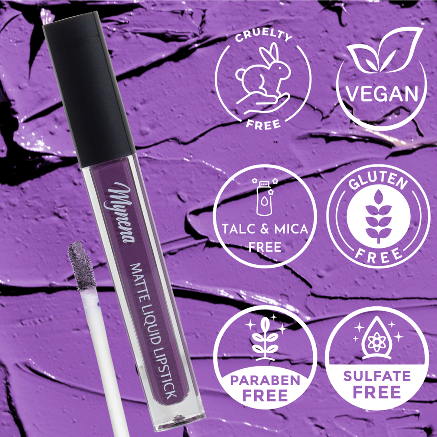 Long-Lasting Matte Liquid Lipstick - Sofia