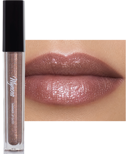 Shimmer Lip Gloss – Multi-Dimensional Glow - Champagne Nude Shimmer | Rosie