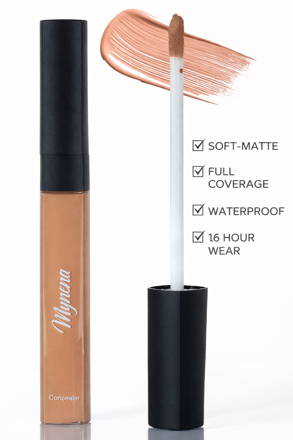 Soft Matte Full Coverage Concealer – Porcelain (Fair with Cool Pink-Neutral Undertones)