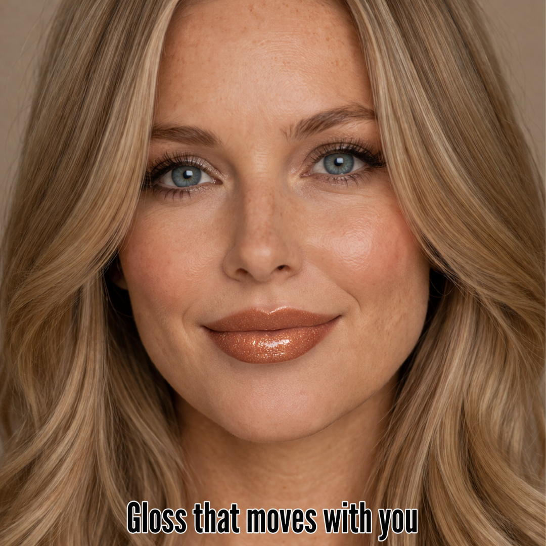 Shimmer Lip Gloss – Multi-Dimensional Glow - Bronze Copper Shimmer | Piper