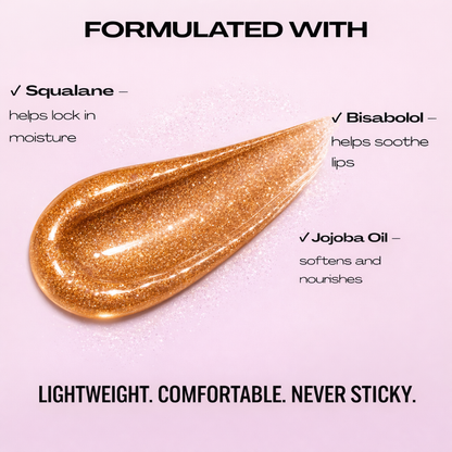 Shimmer Lip Gloss – Multi-Dimensional Glow - Bronze Copper Shimmer | Piper