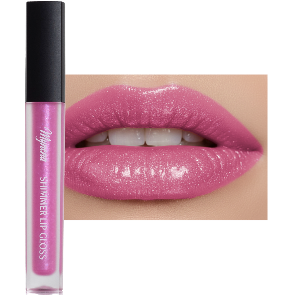 Shimmer Lip Gloss - Rose