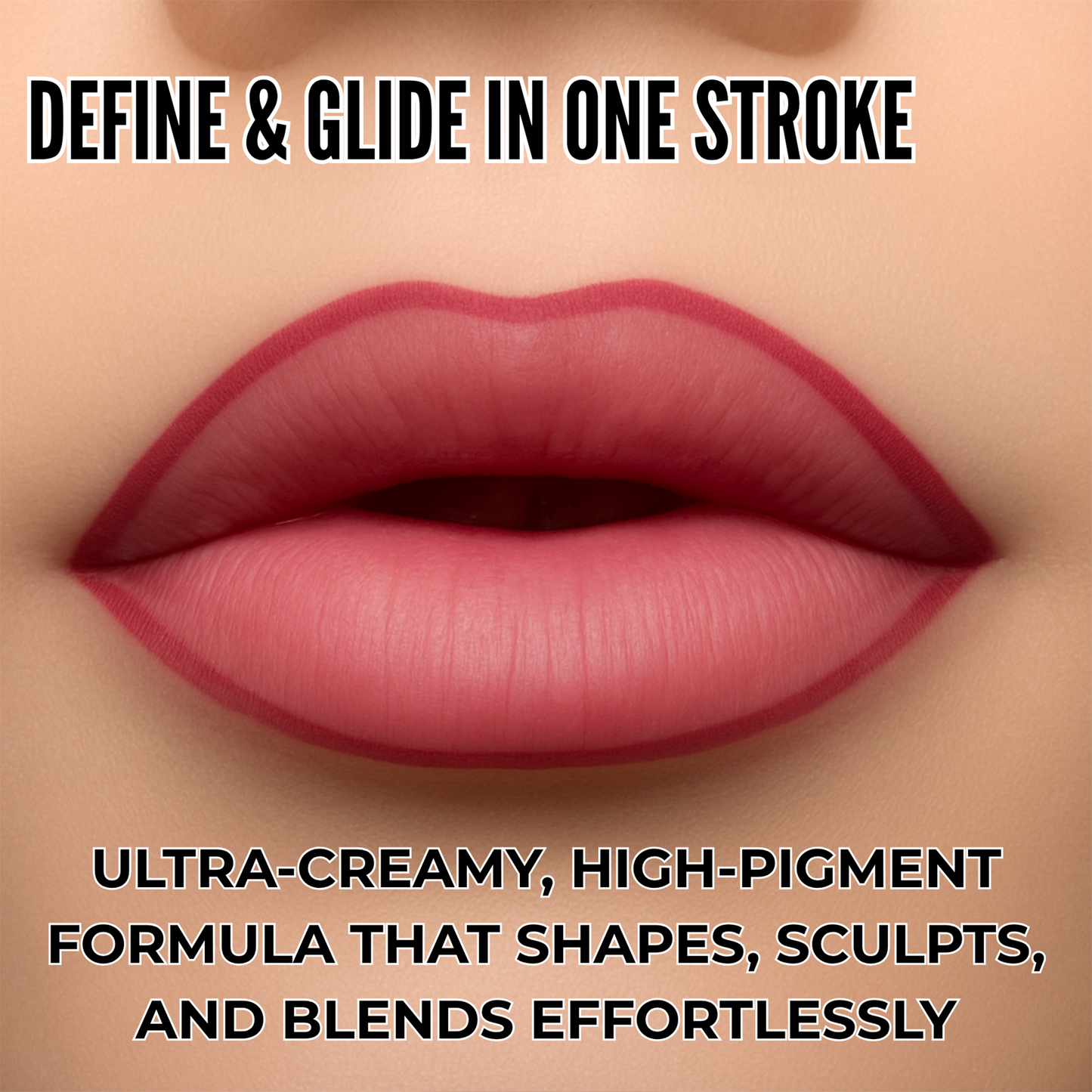 Creamy Lip Liner Pencil - Rose