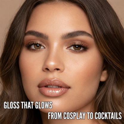 Shimmer Lip Gloss – Multi-Dimensional Glow - Champagne Nude Shimmer | Rosie